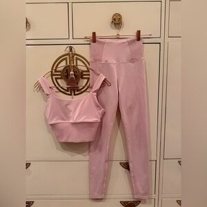 Carbon38 Pink Leggings and Crop Top Set